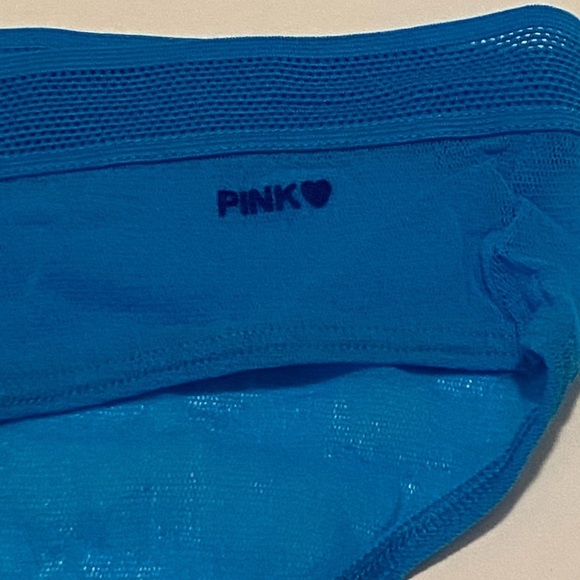 Victoria’s Secret Pink Blue Mesh Low Rise Retro Brief Size L New Without Tag - Picture 3 of 7